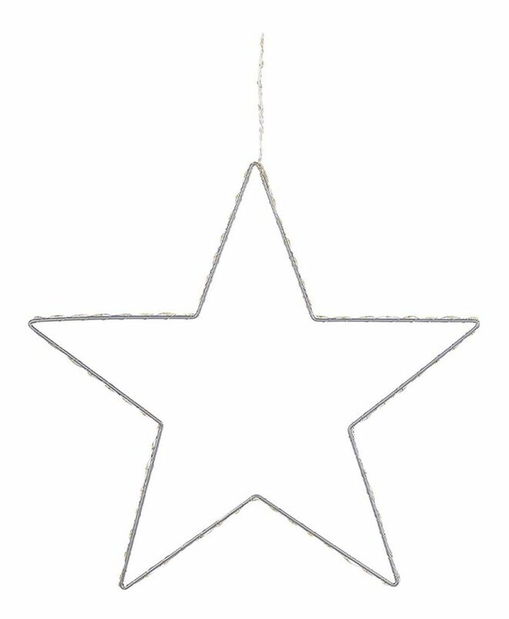 Set 3 ks LED dekorace hvězdy Kunza (stříbrná)