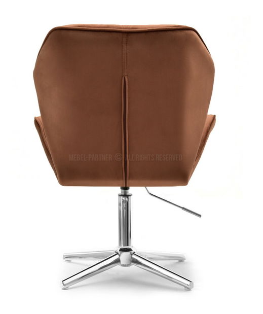 Křeslo Velma S (měděná + chromová)