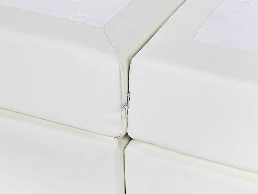 Boxspring postel 160 cm PREMIER (s matracemi) (bílá)