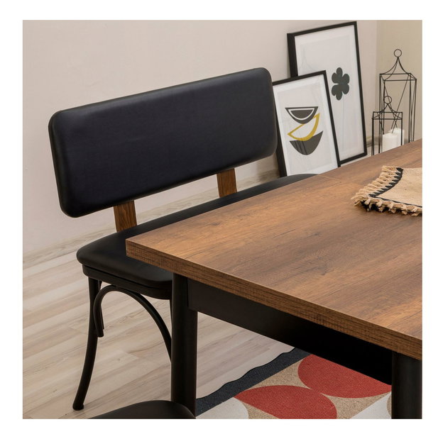 Jídelní set Duvasa 23 (černá) (pro 4 osoby)