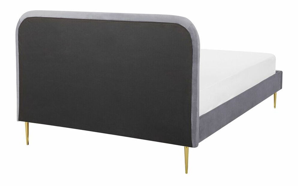 Manželská postel 140 cm Faris (šedá) (s roštem)