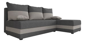 Rohová sedací souprava Harmony L (tmavě šedá + šedá) (P)