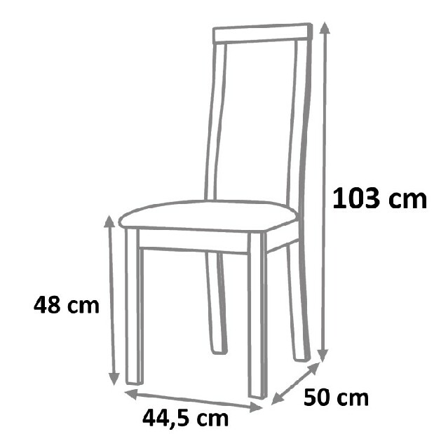 Jídelní židle Dezi (ořech)