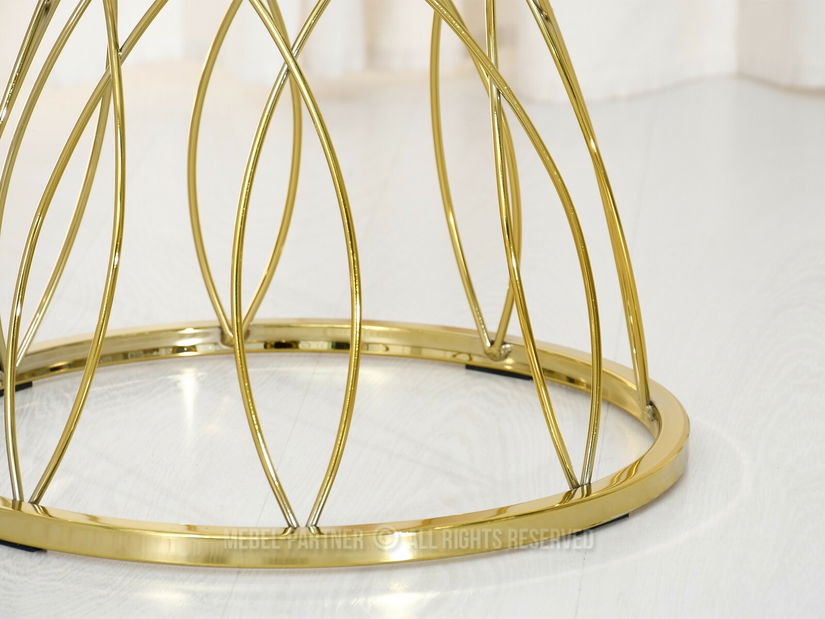 Konferenční stolek Favorezcan (mramor + zlatá)