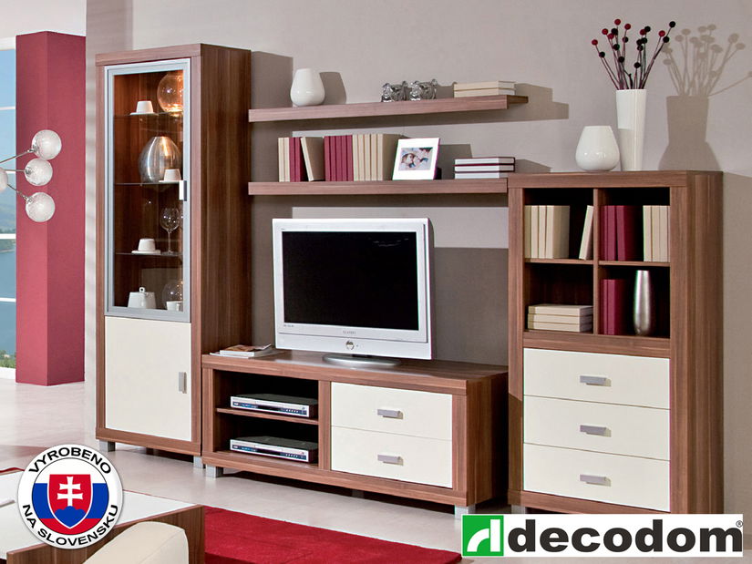 Obývací stěna Decodom Kanary K 80 švestka + vanilka