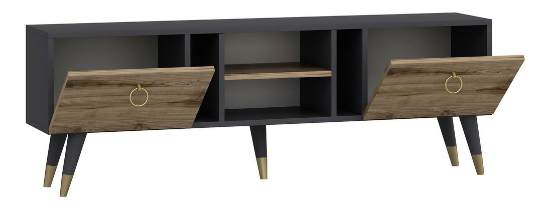 TV stolek/skříňka Kadole 1 (ořech + antracit)