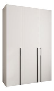Šatní skříň 160 cm Carmela 50-3 (bílá + černá)