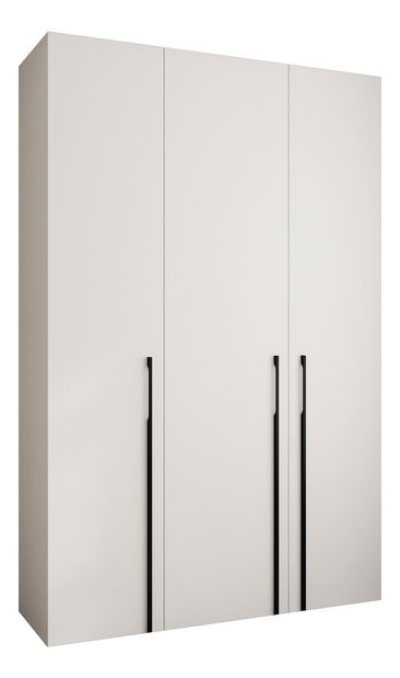 Šatní skříň 160 cm Carmela 50-3 (bílá + černá)