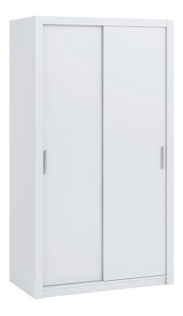 Šatní skříň s posuvnými dveřmi Klary SZ120 KE04 (bílá)