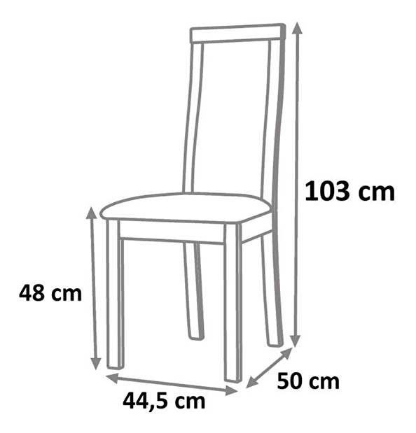 Jídelní židle Dezi (ořech)