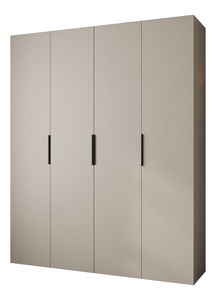 Šatní skříň 200 cm Carmela 50-4 (kašmír + černá)