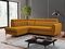 Rohová sedačka Potazuro L (hořčicová) (s úl. prostorem) (L)