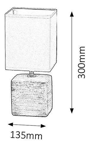 Stolní lampa Orlando 4458 (šedá + přírodní)