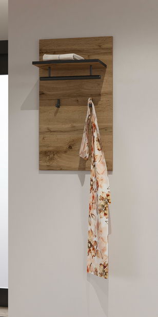 Věšákový panel Crossroad H N03 (dub wotan + černá)