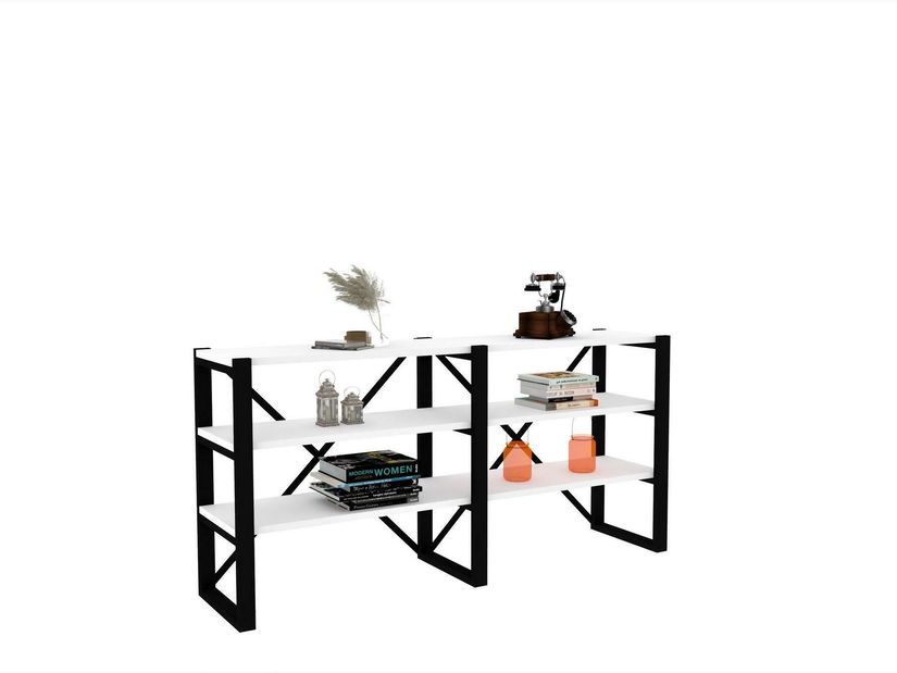 Regál Napoka (bílá + černá)