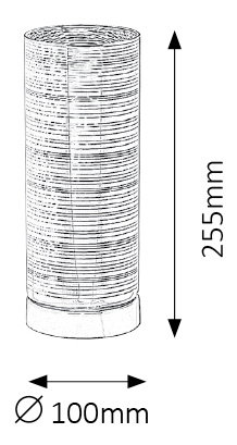 Stolní lampa Vera 2204 (chromová)
