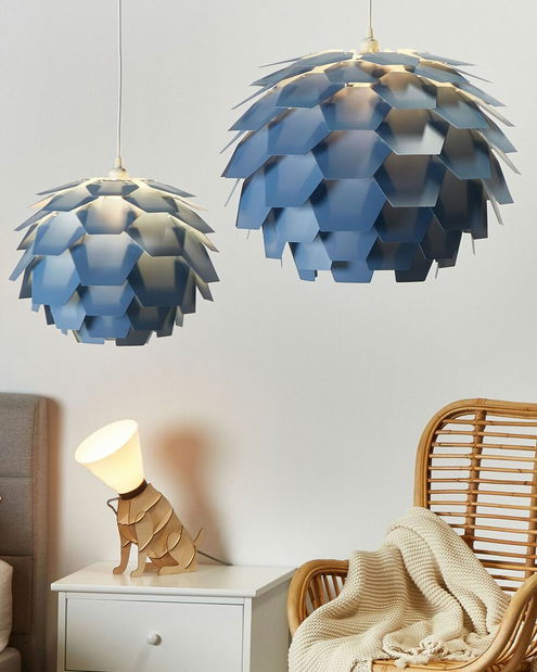 Závěsná lampa Segou (modrá) (velká)