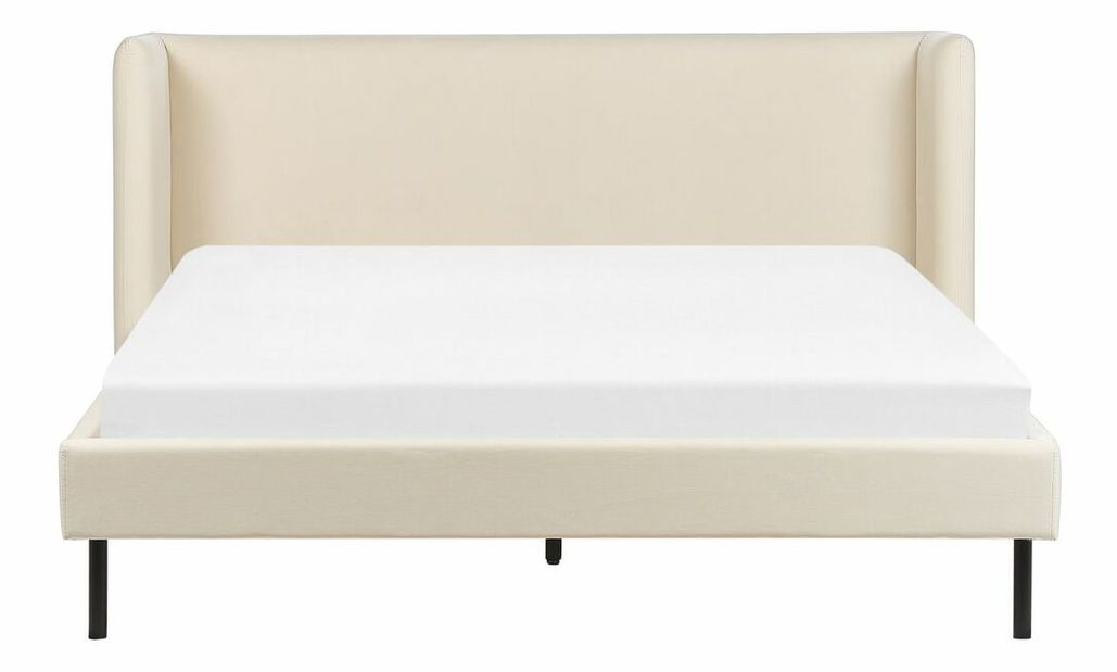 Manželská postel 160 cm Aimei (béžová) (s roštem)
