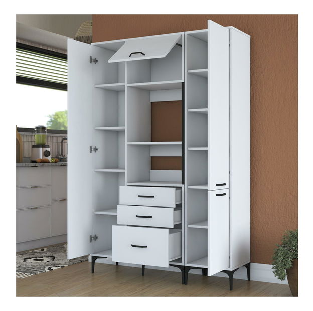 Set kuchyňských skříněk Jenaretta 18 (bílá + černá)