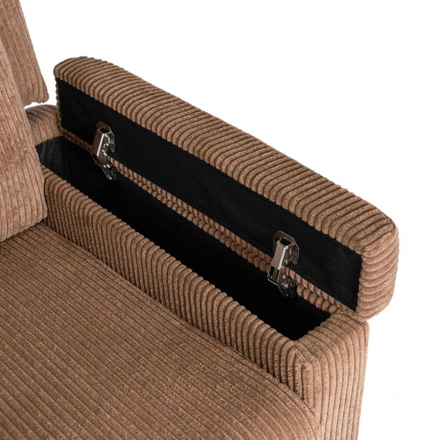 Polohovací křeslo Suplicios (hnědá)