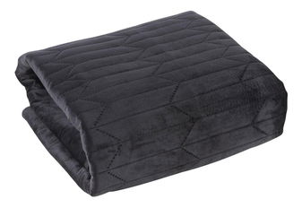 Přehoz na postel 260x230 cm Sissi (černá)