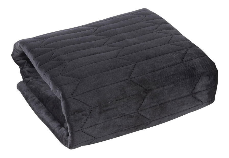 Přehoz na postel 260x230 cm Sissi (černá)