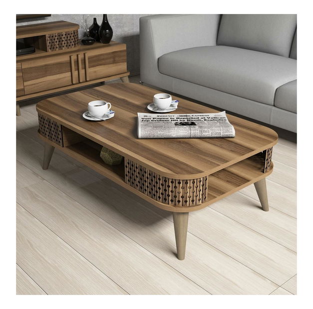 Sada nábytku do obývacího pokoje Etela (ořech)