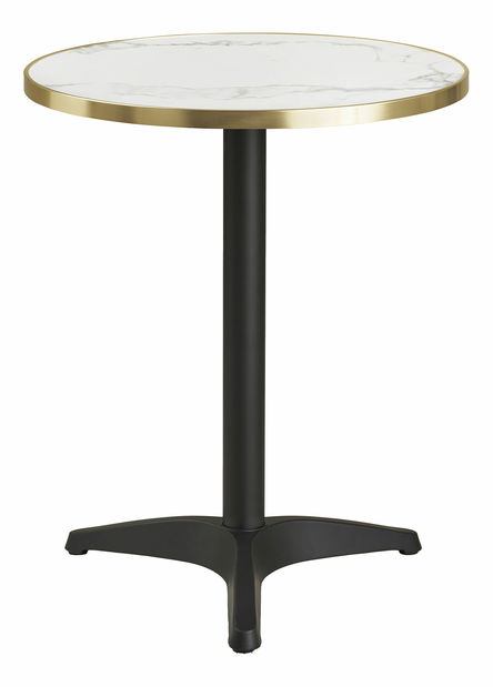 Bistro stůl Bsamira 1 (bílá + černá)