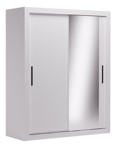 Šatní skříň Mondin (bílá) (se zrcadlem)