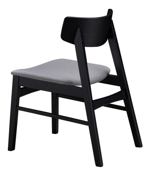 Jídelní židle Paramore (černý dub + světle šedá)