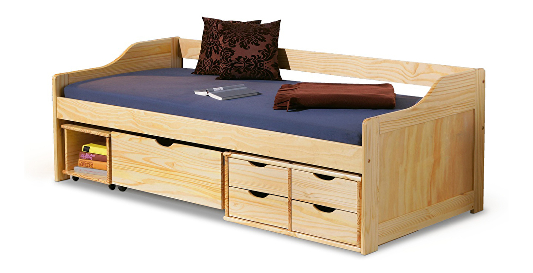 Jednolůžková postel 90 cm Maxima (masiv, s roštem)