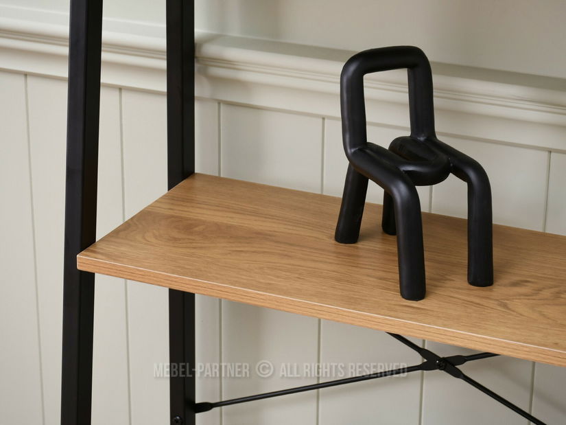 Regál Jeans (dub + černá)