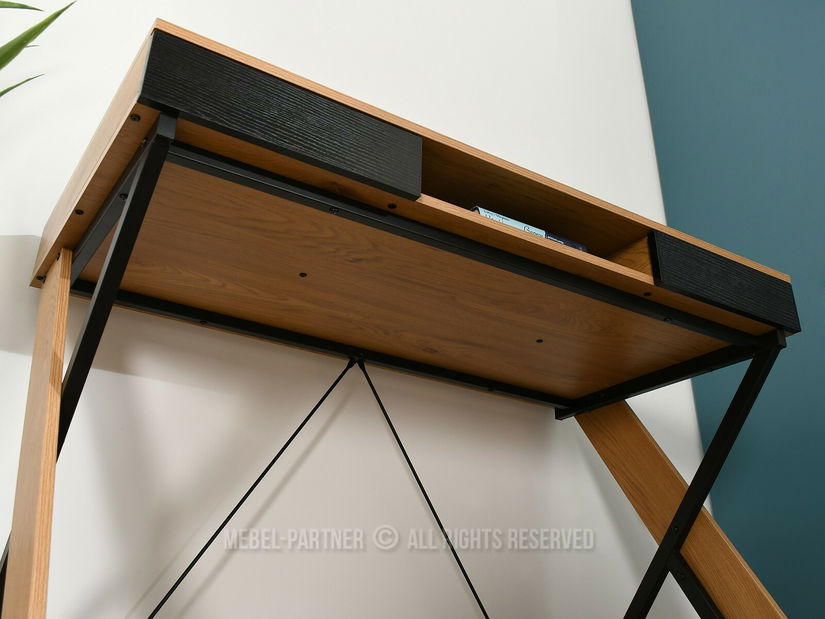 PC stolek Hilly (dub černý)