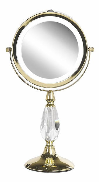 Makeup zrcadlo ø 18 cm Maurie (zlatá)