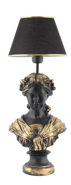 Stolní lampa Bustoseto 1 (černá + zlatá)