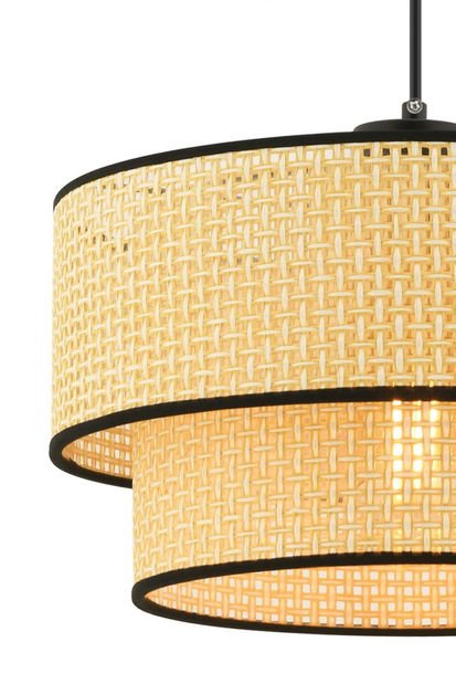 Stropní svítidlo Echoposmo 1 (přírodní + černá)