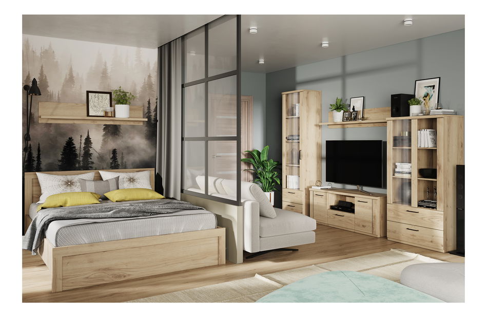 Noční stolek Deloris (dub navarra)