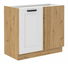 Dolní kuchyňská skříňka Lucid 105 ND 1F BB (dub artisan + bílá)