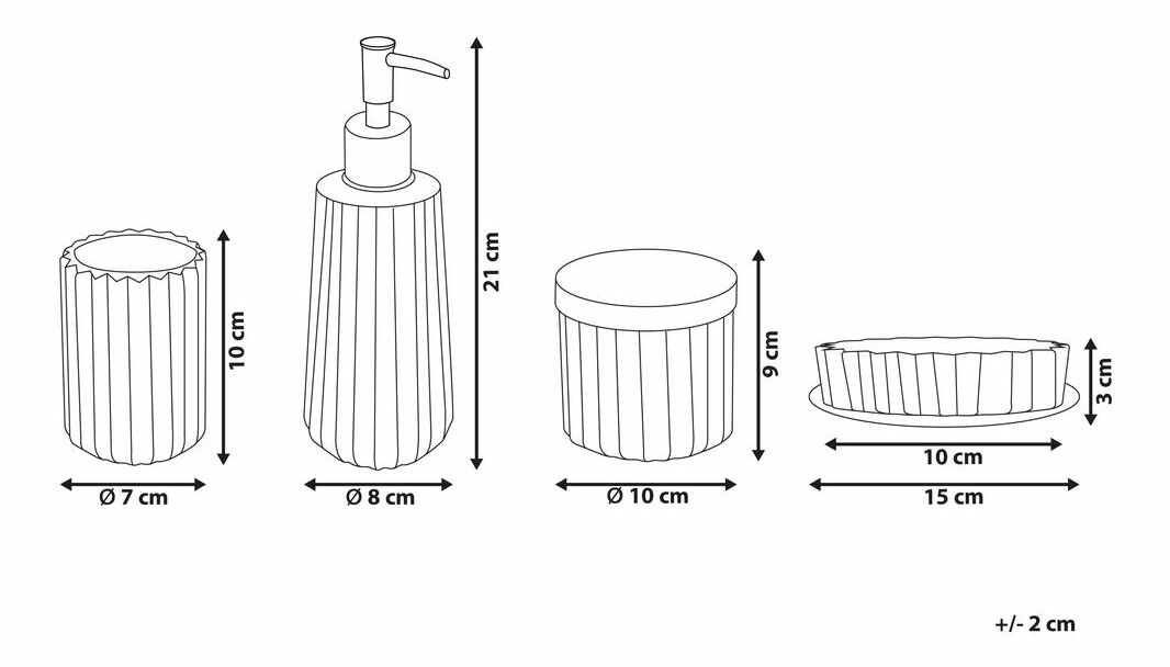 Koupelnové doplňky Townes (modrá)