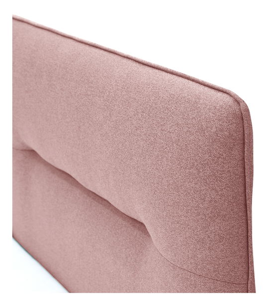 Manželská postel 180 cm Isuna (růžová) (s roštem) (s úl. prostorem)