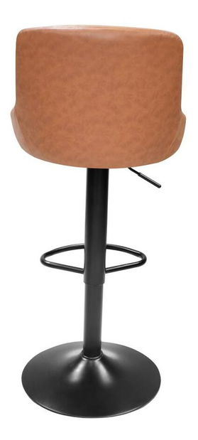 Barová židle Teken (hnědá + černá)