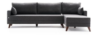 Rozkládací pohovka Bellina 1 (antracit) (P)