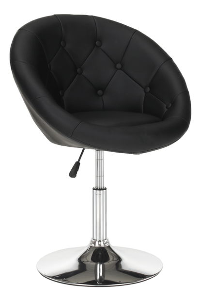 Otočné křeslo Gully (černá)