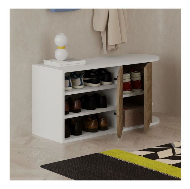 Botník (skříňka na boty) Lisane (hititte + bílá)