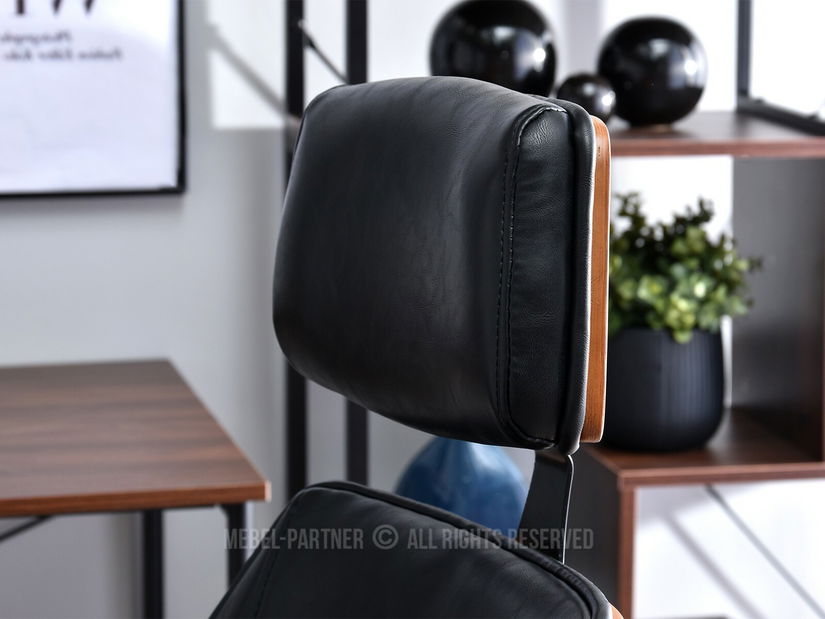 Křeslo Franc (ořech tmavý + černá)