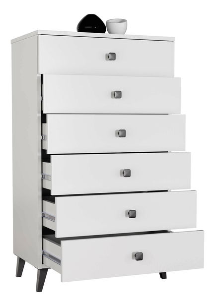 Komoda Morientes (bílá + černá)