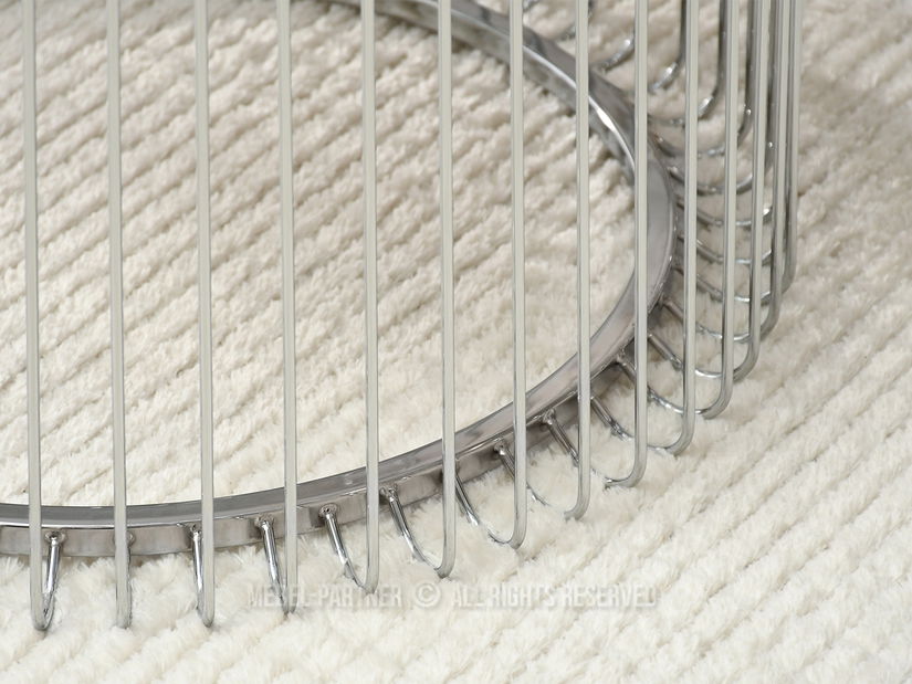 Konferenční stolek Nils M (černý mramor + chromová)