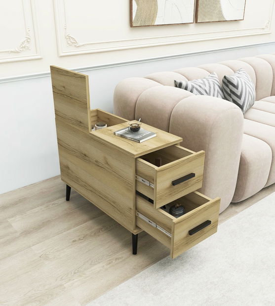 Příruční stolek Iceland Delta (dub)