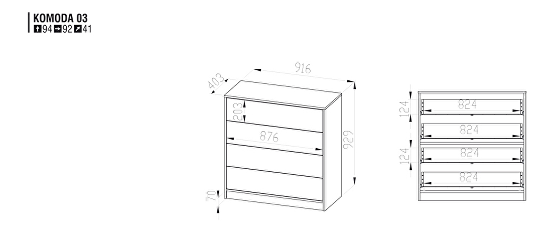 Komoda Komoda 3