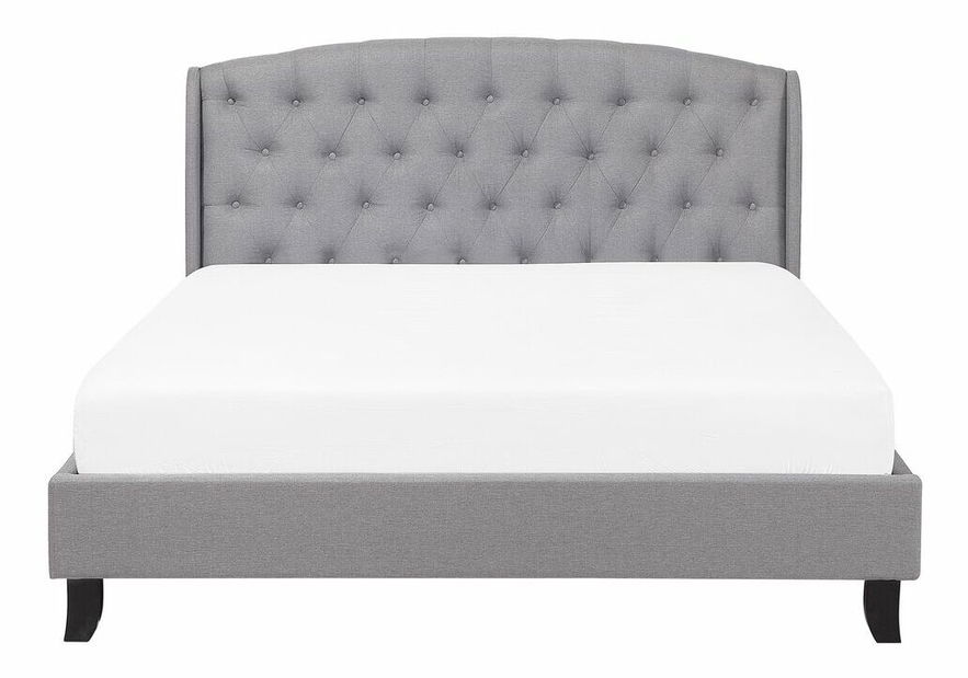 Manželská postel 140 cm BORD (s roštem) (šedá)